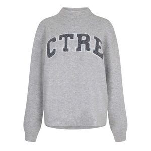 Couture Womens/Ladies Knitted Crew Neck Sweater / Gray